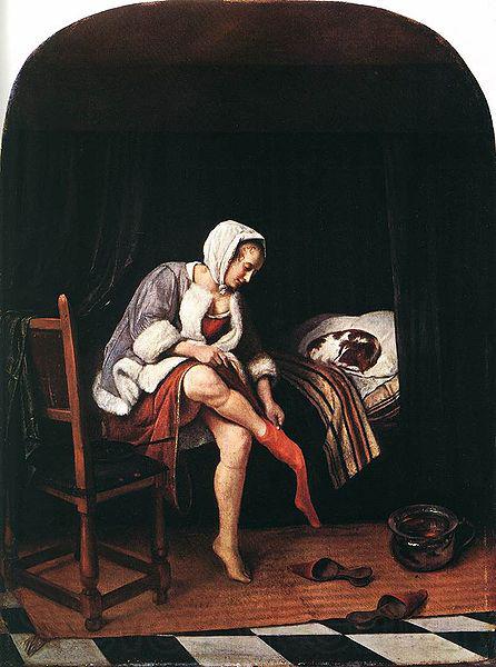 Jan Steen Woman at her toilet Germany oil painting art